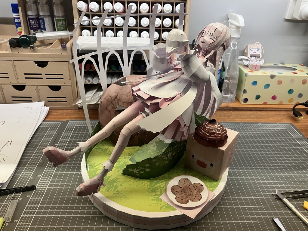 Yukinoshita Peo Papercraft Model Template