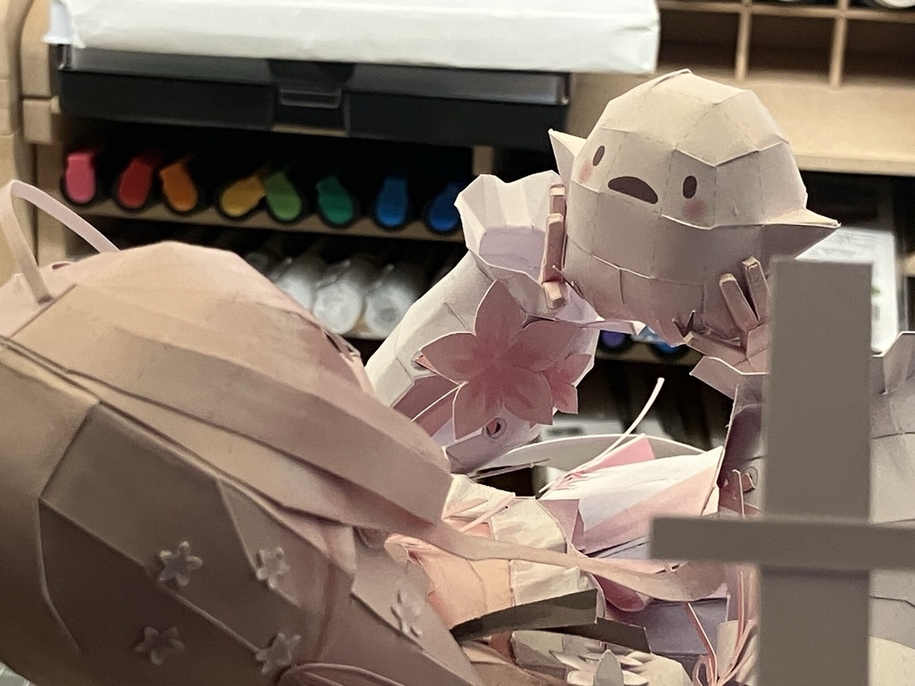 Yukinoshita Peo Papercraft Model Template