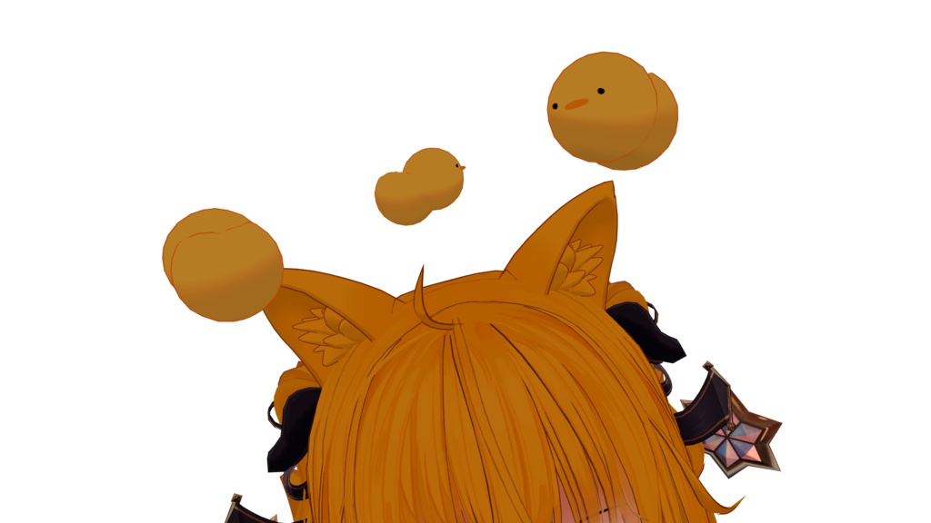 ぴよぴよヘイロー【VRChat向け3Dアクセサリ】