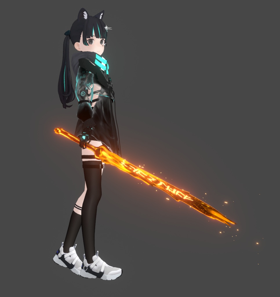 血雷火水 属性武器 Sword VFX V01