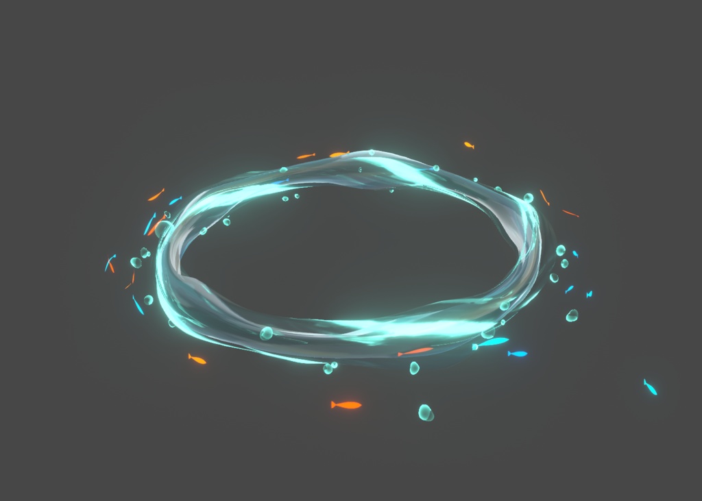 清水光輪 Clean Water Halo Ring Vrchat unity3d