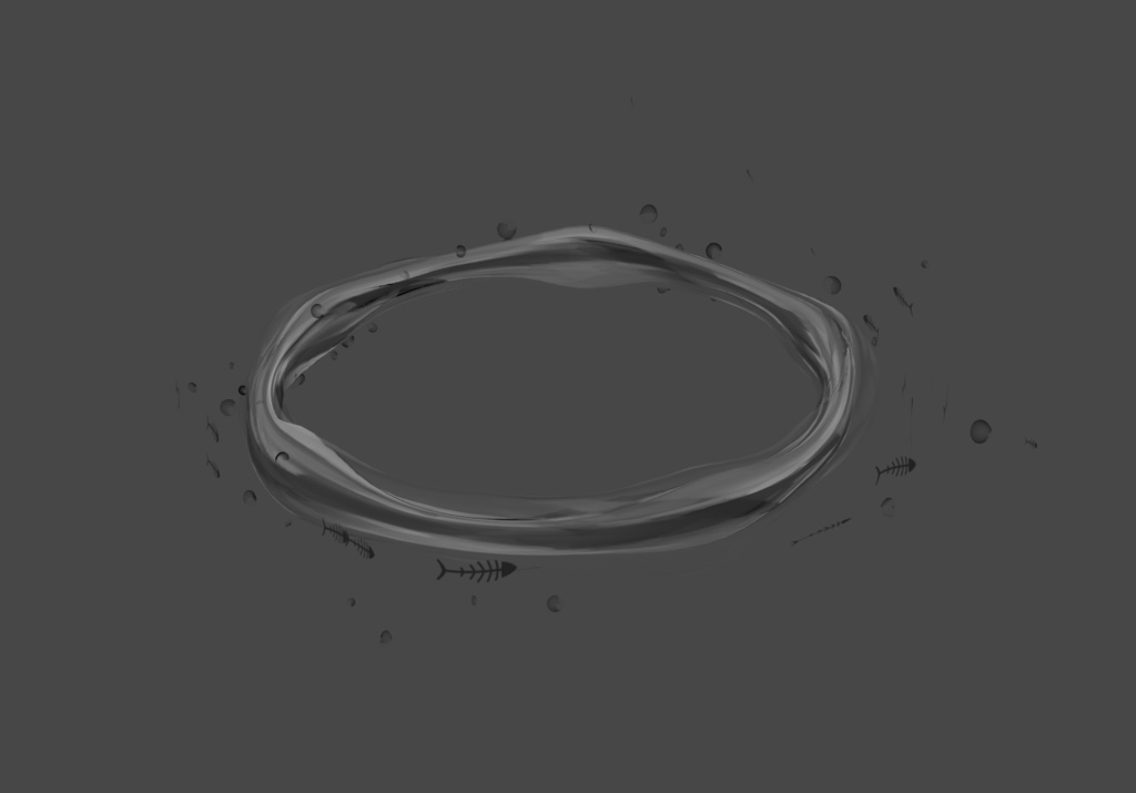 清水光輪 Clean Water Halo Ring Vrchat unity3d