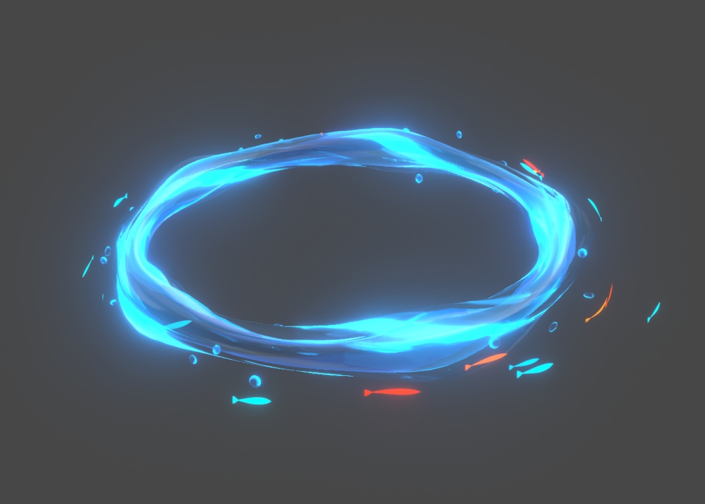清水光輪 Clean Water Halo Ring Vrchat unity3d