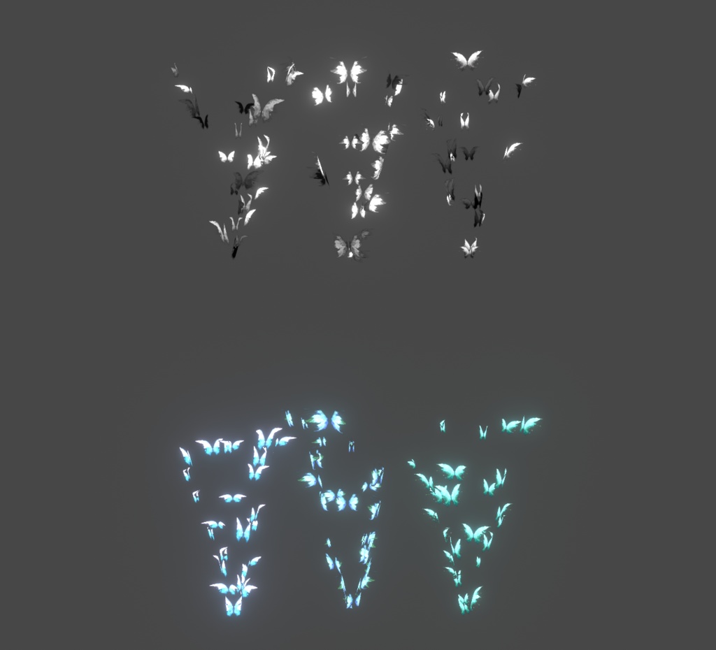 蝶 Butterfly particle Trail Unity3d Vrchat
