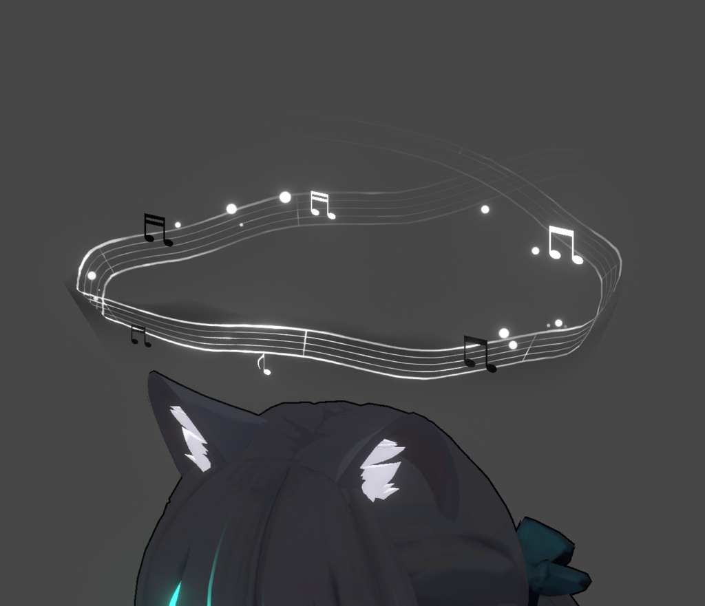 O4型音符光輪 Music Halo Ring Vrchat unity3d
