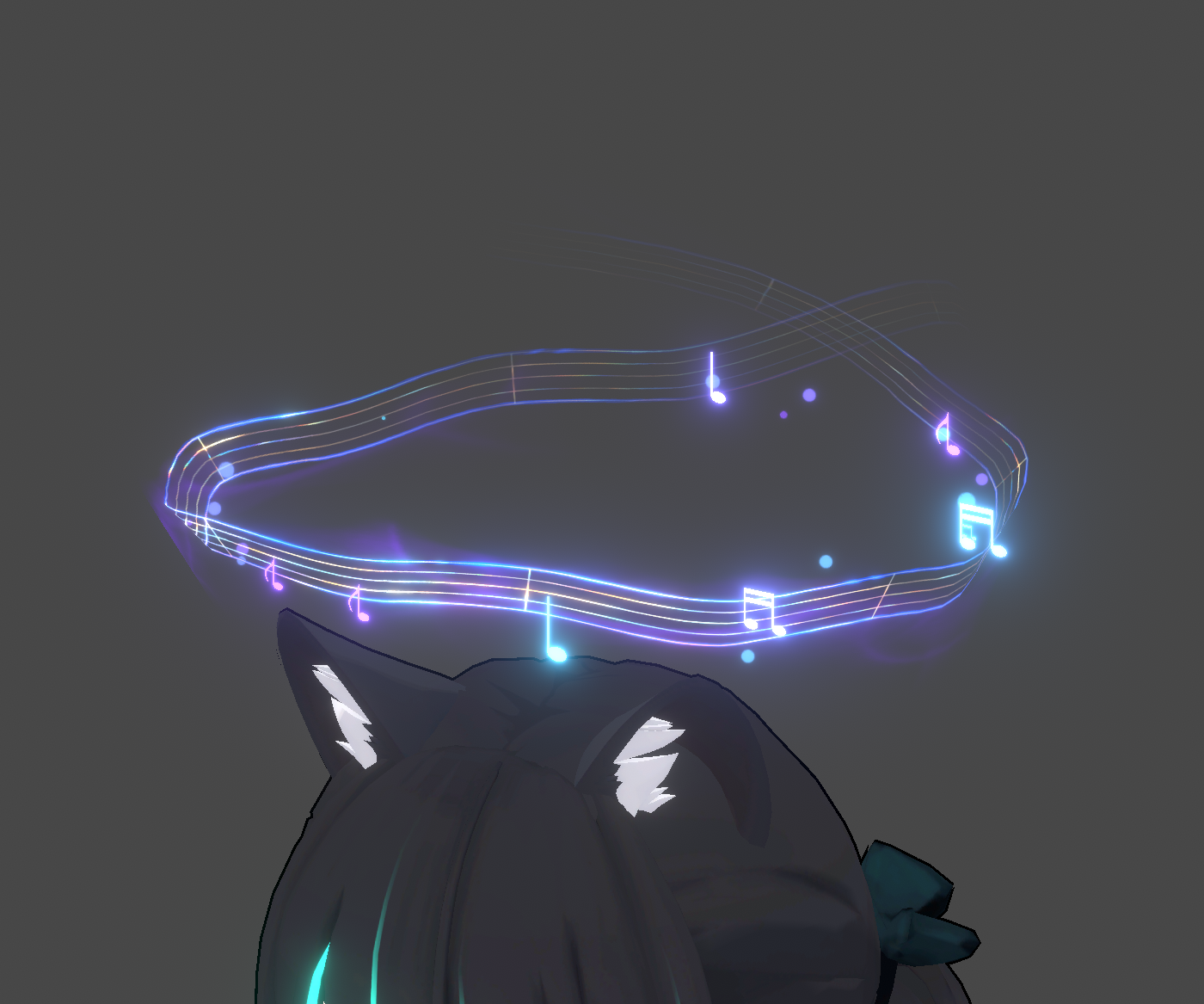 O4型音符光輪 Music Halo Ring Vrchat unity3d - 雪械重工 - BOOTH