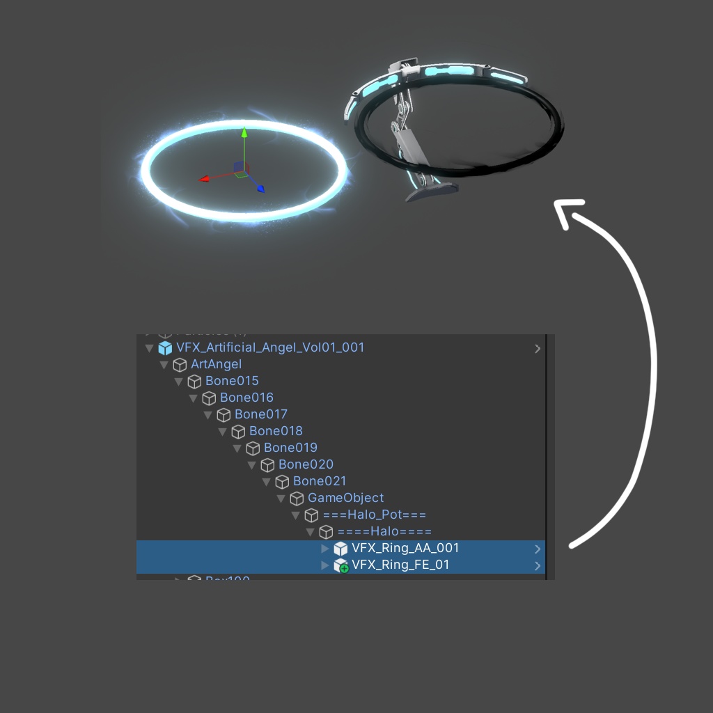 人工天使 Halo Ring Artificial angel VRChat