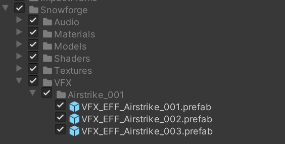 空襲 Airstrike / 空袭 VFX pack unity3d