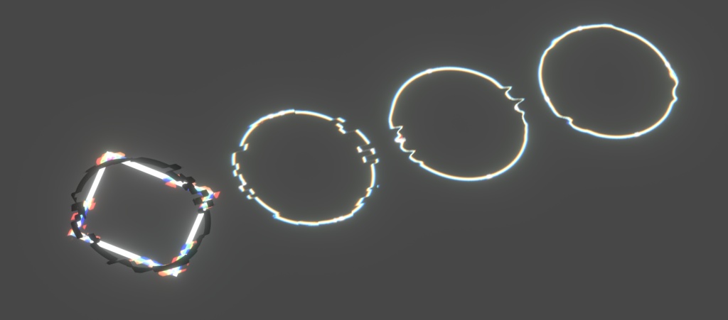 グリッチ天使の輪 Glitch / 故障 AngelHalo Ring Vrchat unity3d