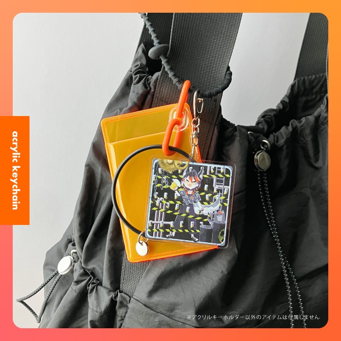 【黒々ノイヌ】両面印刷アクリルキーホルダー【Vtuber】