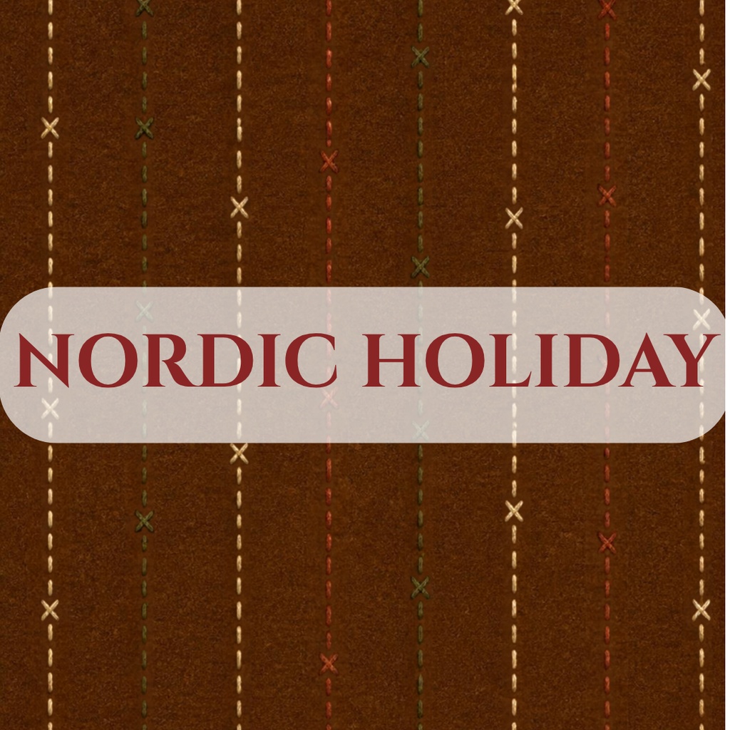 【無料お試し版】NORDIC HOLIDAY - デジタルペーパー2種セット【A4対応】|手帳デコ・コラージュ・ラッピング用