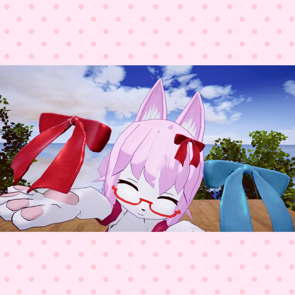 なめらかリボン VRChat想定アクセサリー