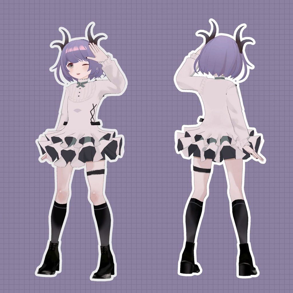 <VRM>オリジナル 3Dモデル ロマンディ