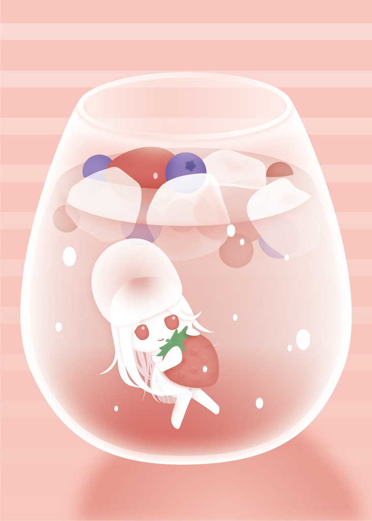 【イラスト本】ゆるふわくらげしゅわしゅわかふぇめにゅ〜