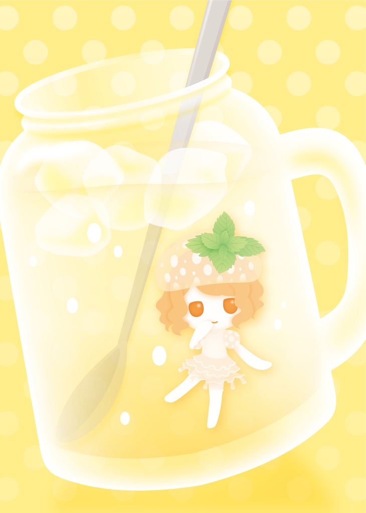 【イラスト本】ゆるふわくらげしゅわしゅわかふぇめにゅ〜