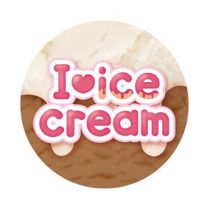 【缶バッジ(32mm)】アイスたべたい