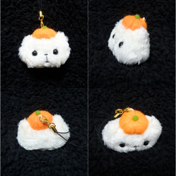 【かぼちゃ】もふもふしいものストラップ