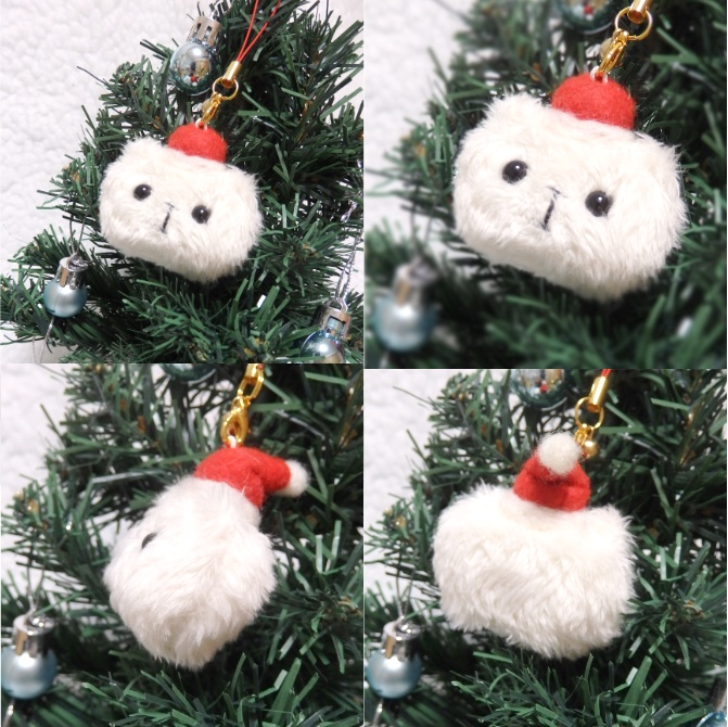 もふもふしいものストラップ 〜サンタ〜