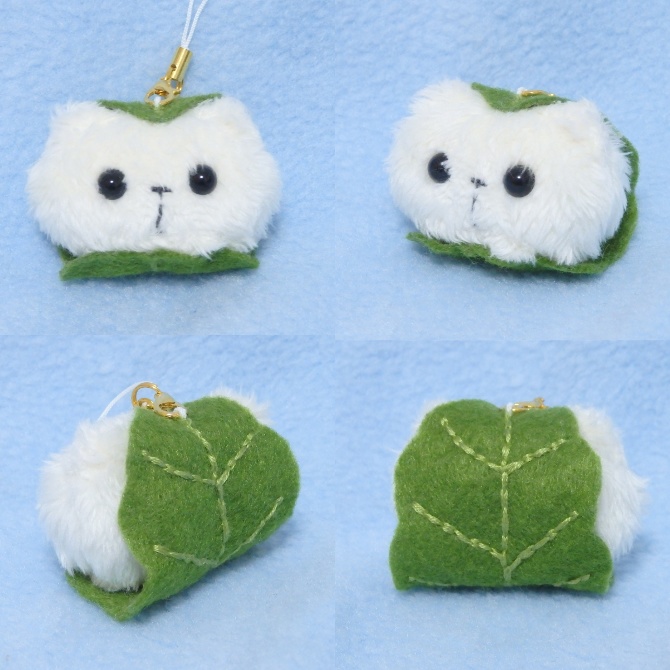 【かしわもち】もふもふしいものストラップ