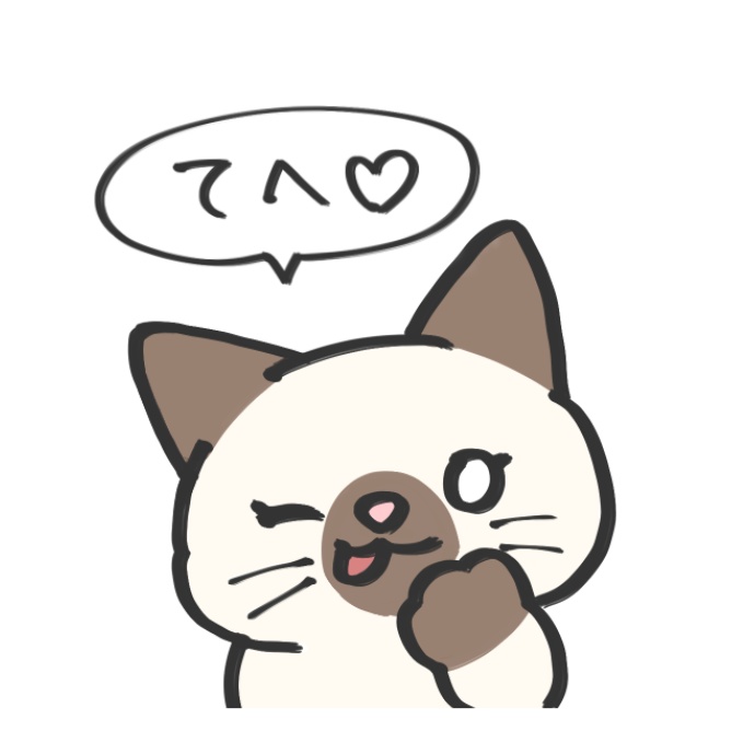 あらぶるねこのアクリルキーホルダー