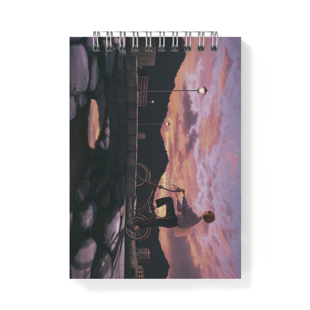 メモ帳　堤防　帰路