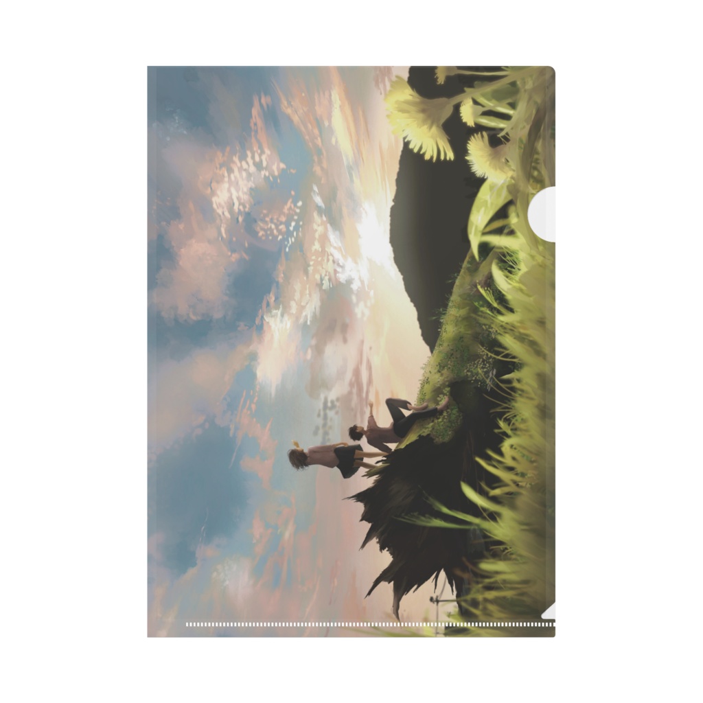 クリアファイル 黄色い花 A4 A5