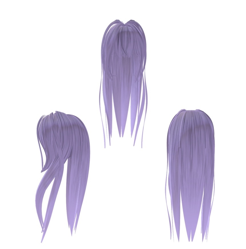 【VRC想定】 Shinano_Hair