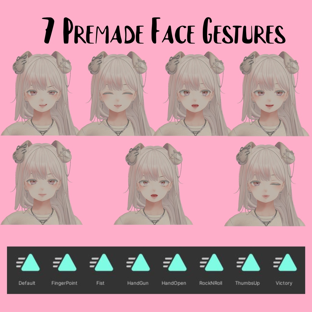 Shinra Face Blendshape ANIM (Default Makeup)