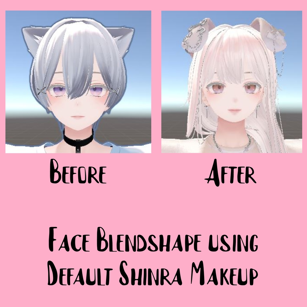 Shinra Face Blendshape ANIM (Default Makeup)