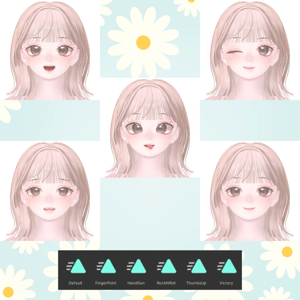 Smol Shinra Face Blendshapes + 5 Face Animation Files