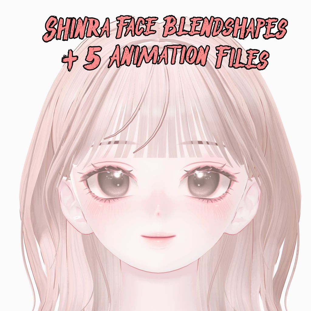 Smol Shinra Face Blendshapes + 5 Face Animation Files