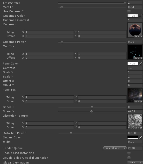 Distorted Panosphere Shader