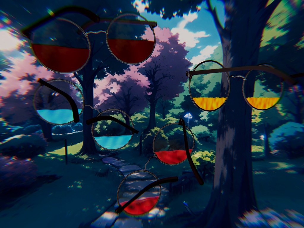 Glasses with Liquid Shader