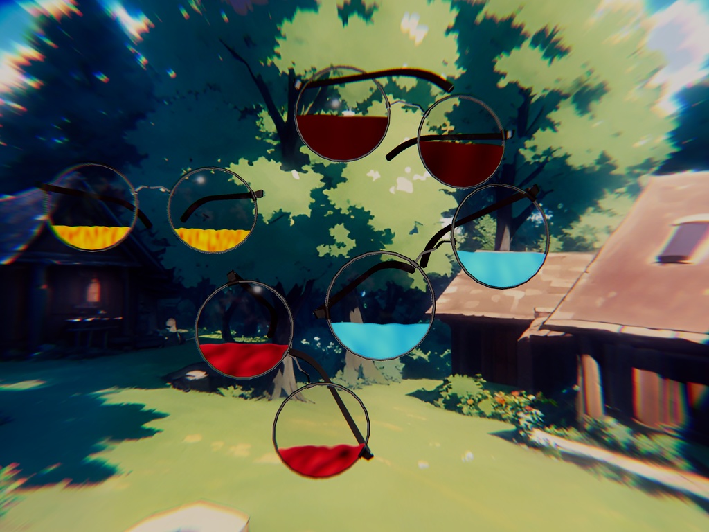 Glasses with Liquid Shader