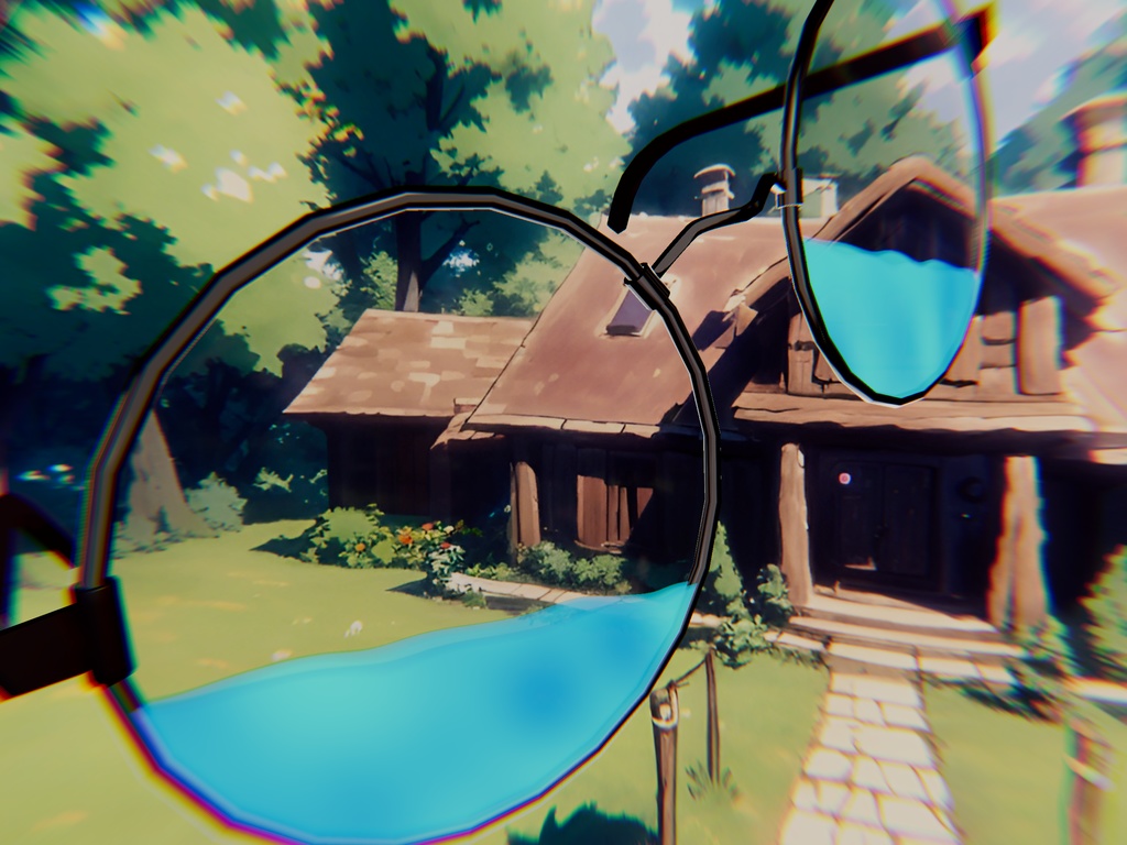 Glasses with Liquid Shader