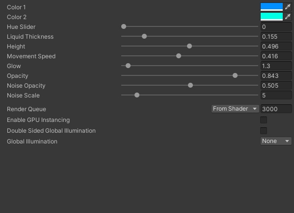 Glasses with Liquid Shader