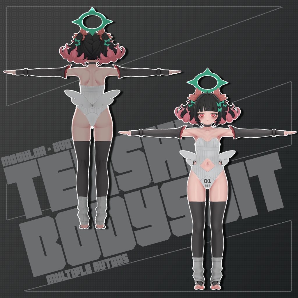 💫🪽 [ Tenshi Bodysuit ] - | Multiple Avtars | - [ 天使ボディスーツ ] - | 複数のアバター | 🪽💫 缩略图 7