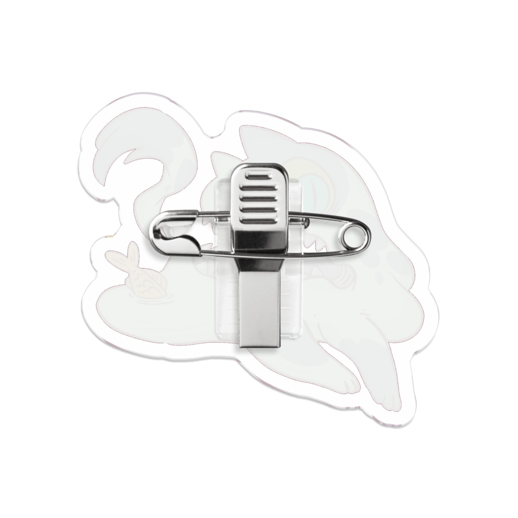 猫のような何か アクリルバッジ(50mm)