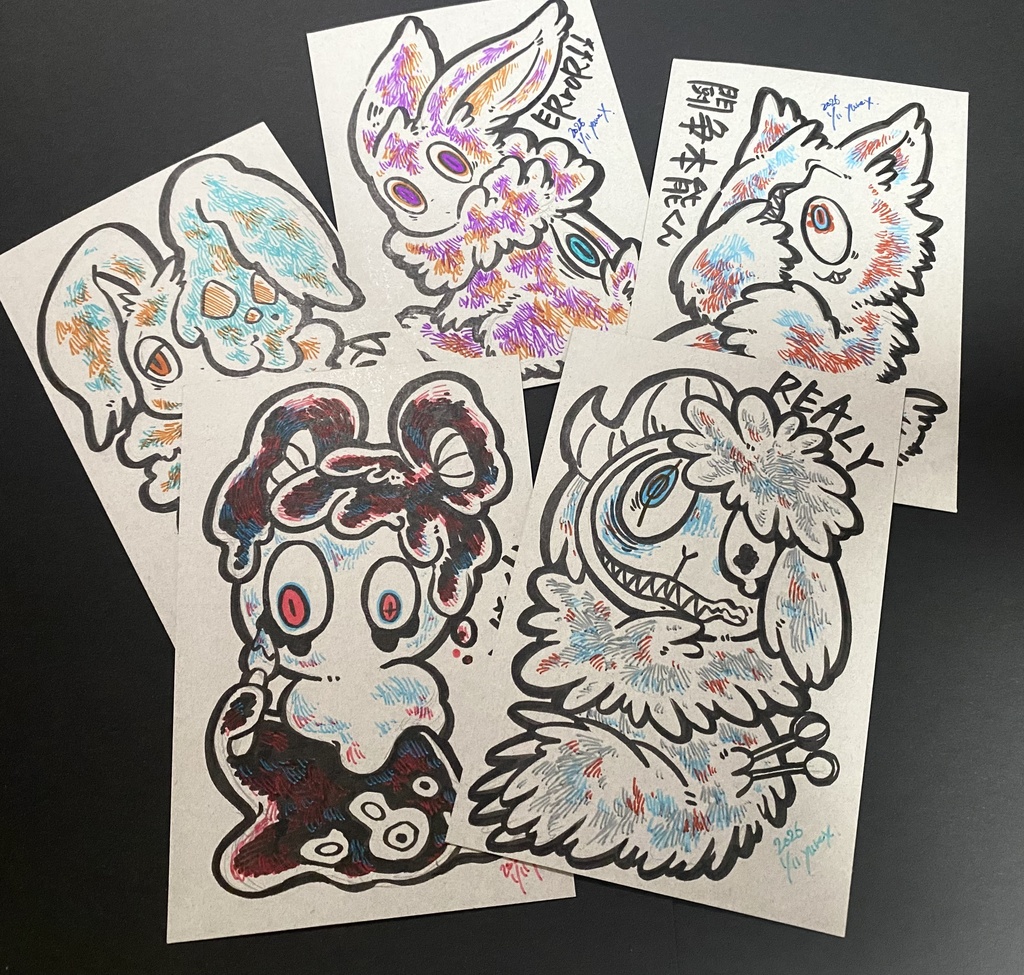 【ドローイング】1月前半分カラー