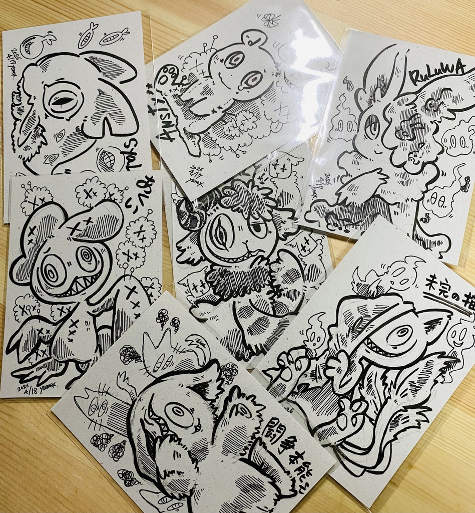 【メインキャラドローイング】4月後半分