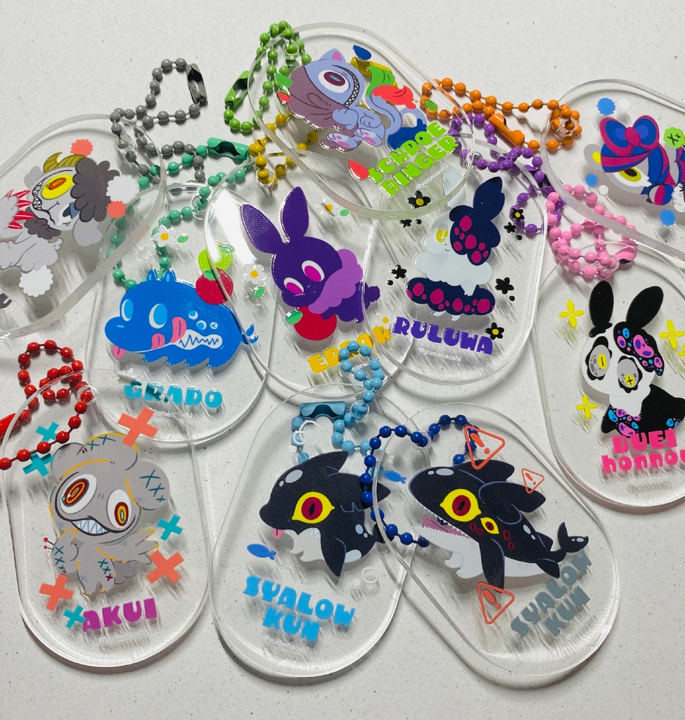 【キーホルダー】POPタグアクキー