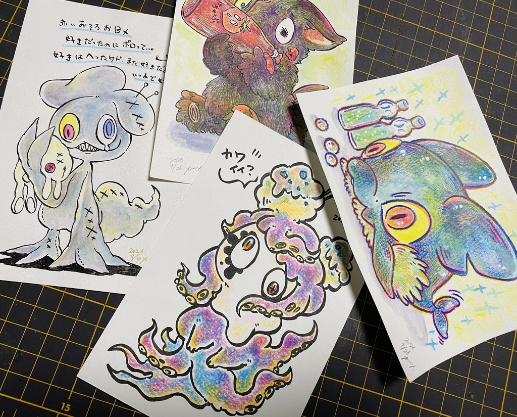 9月定期販売 メインキャラクター原画