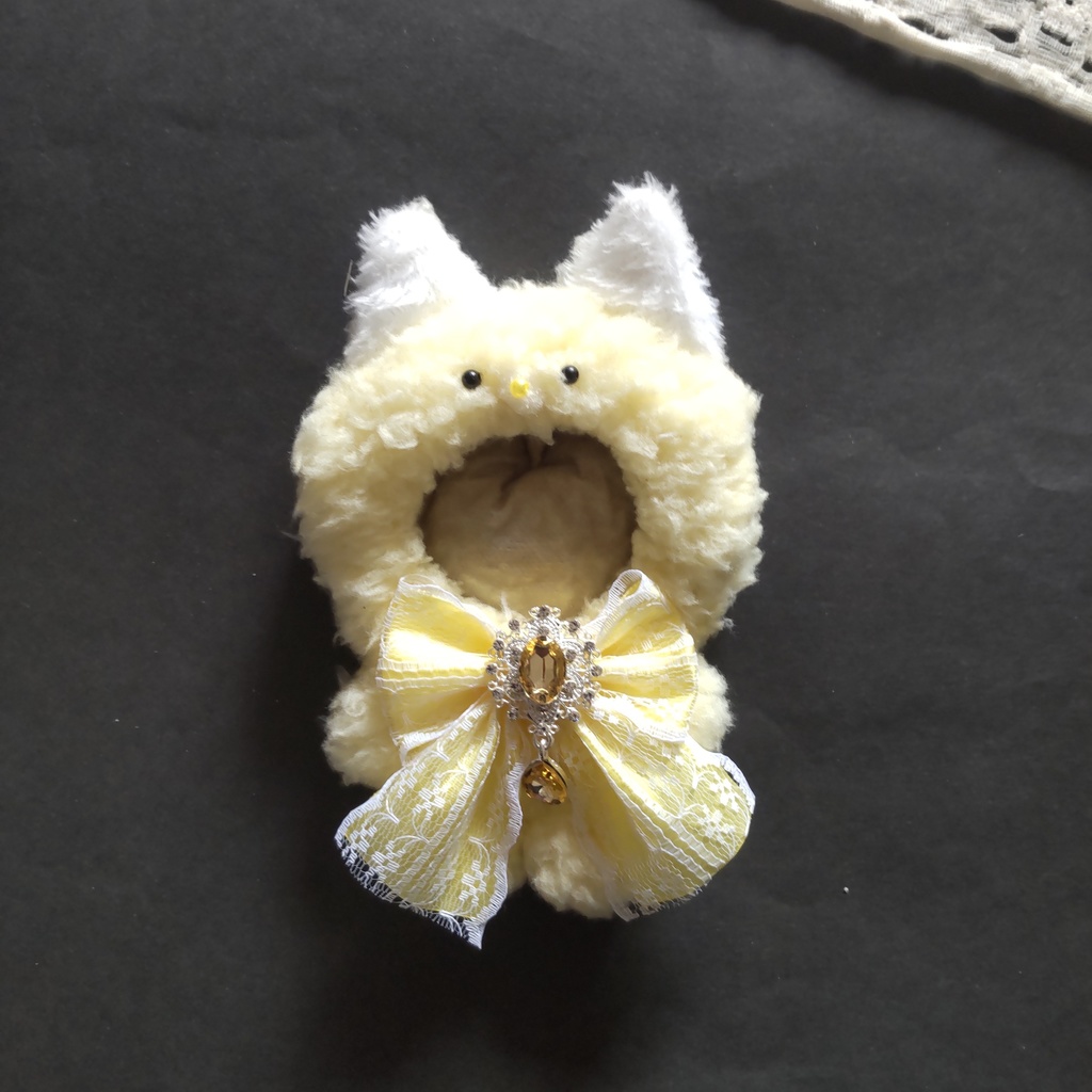 きつね　ミモザイエロー　ぬい服　