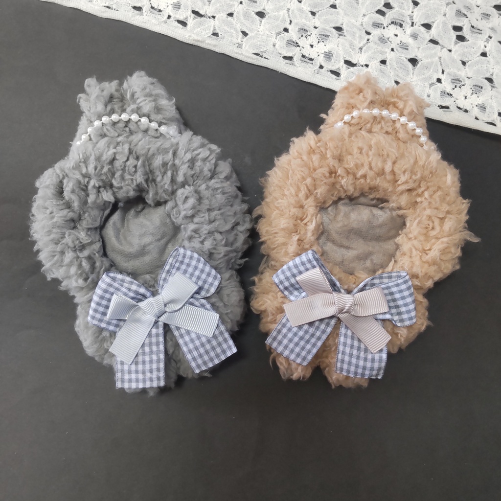くすみカラー　ぬい服　着ぐるみ　うさみみ