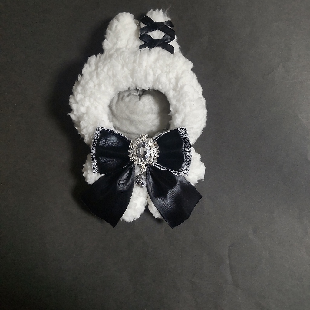 うさみみ 黒りぼん 10~12cm