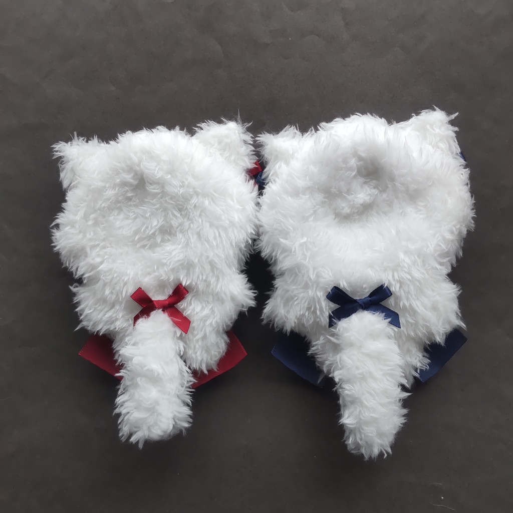 しろねこ おそろセット 着ぐるみ ぬい服 10~12cm