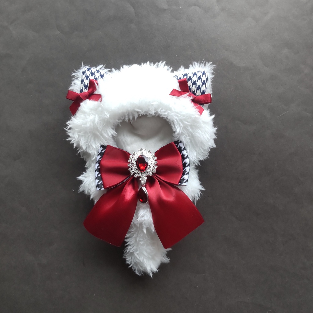 しろねこ おそろセット 着ぐるみ ぬい服 10~12cm