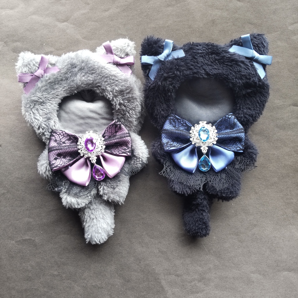くろねこ グレーねこ ぬい服 せっと