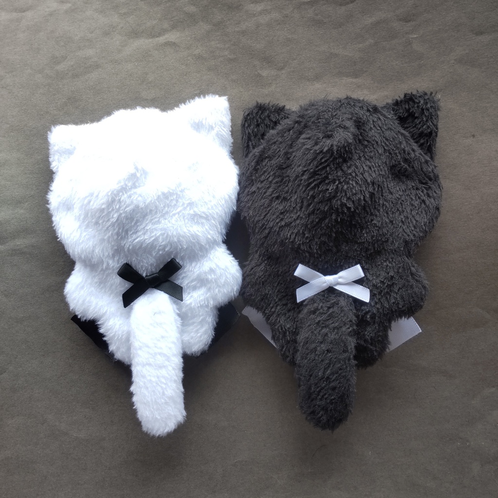 白ねこ 黒ねこ セット ぬい服 着ぐるみ