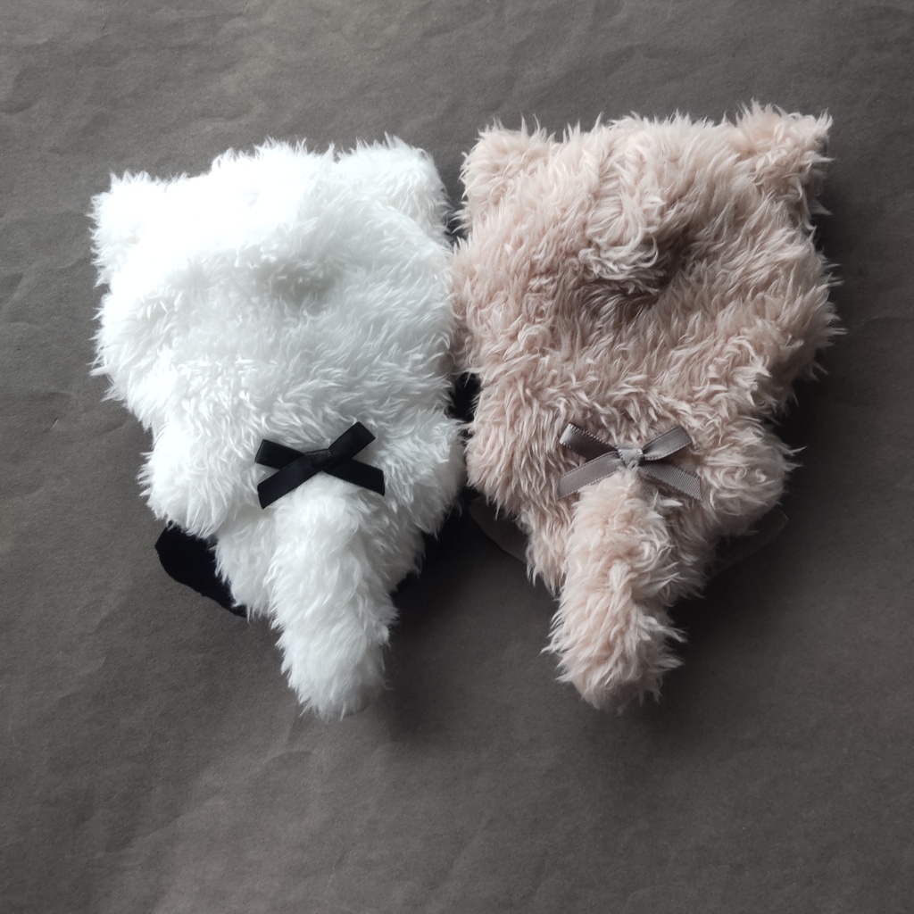 モフ白 モフシェリーピンク ねこ セットで